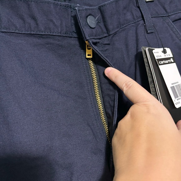 NWT Carhartt Navy Blue Flame Resistant Work Pants size 36x30 Original Fit - Picture 7 of 11